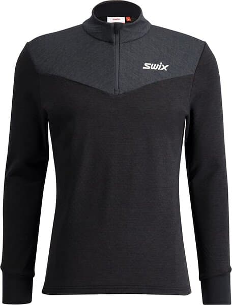 Swix Nordic Midlayer Half Zip - Herre - Sort - L male