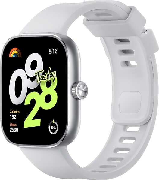 Xiaomi Redmi Watch 4 - Smartklokke Med Stropp - Tpu - Hvit - Håndledds