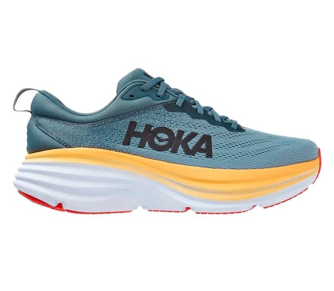 HOKA ONE ONE Bondi 8 Black / White - Men's - 47 1/3